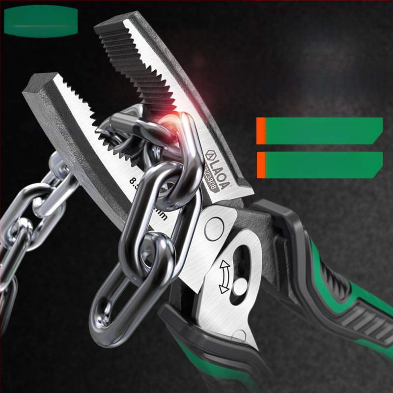 Old A pramoninės žnyplės kabeliams su energijos taupymu, daugiakryptės elektrinės įstrižos replės, pjovimo skersmuo 3.0 mm, žnyplių ilgio 60 mm, svoris 0.4 kg