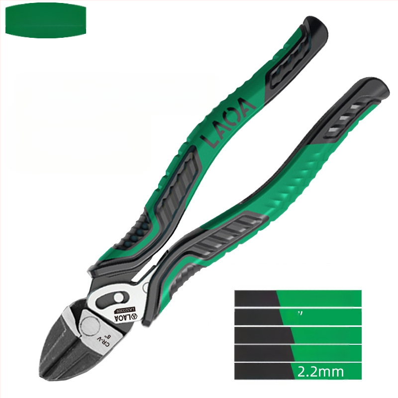 Old A pramoninės žnyplės kabeliams su energijos taupymu, daugiakryptės elektrinės įstrižos replės, pjovimo skersmuo 3.0 mm, žnyplių ilgio 60 mm, svoris 0.4 kg