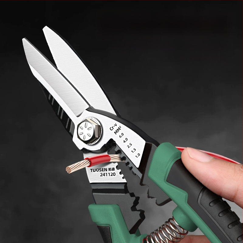 Tuosen Daugiafunkcinės geležies žirklės metalo darbams — aviacijos žirklės, aliuminio plokščių pjovimas, lubų karkaso pjovimas, aukšta kietumas