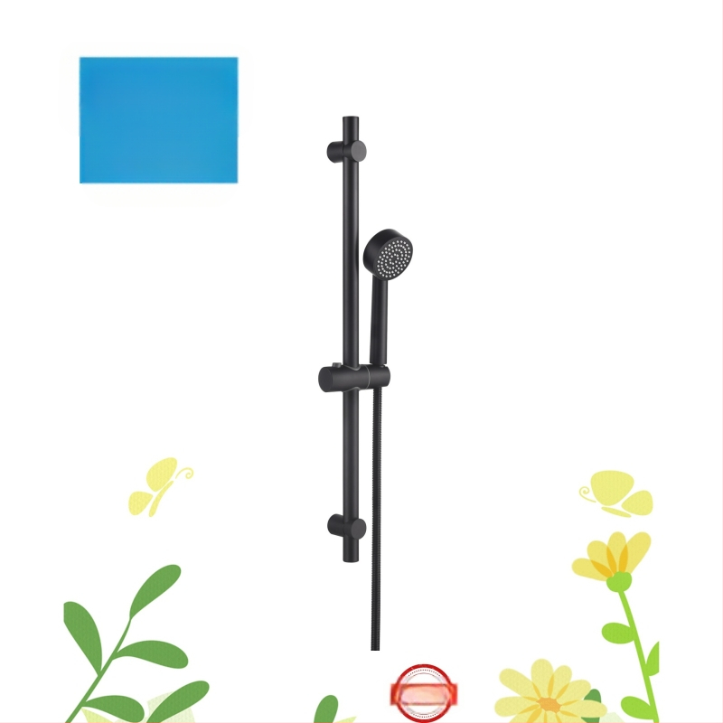 Душ държач с повдигаща рейка от неръждаема стомана, електроплакиран финиш, комплект от две части