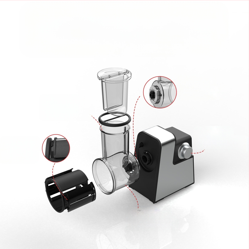 Daugiafunkcinis elektrinis daržovių pjaustytuvas virtuvei – nerūdijamas plienas, automatinis pjaustytuvas ir tarkavimo funkcija, pjaustymas ir tarkavimas