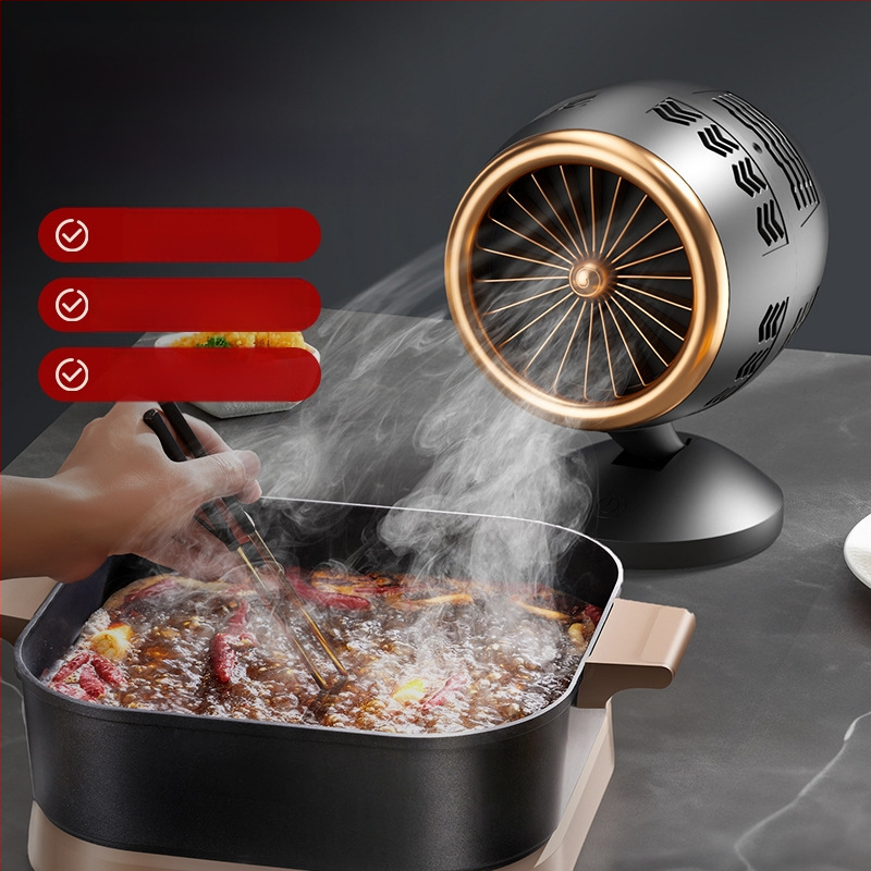 Nešiojamas mini virtuvės gartraukis namų gamybai ir BBQ, modelis BK-XY380, USB maitinimas, 5V, 3W, be laikmačio