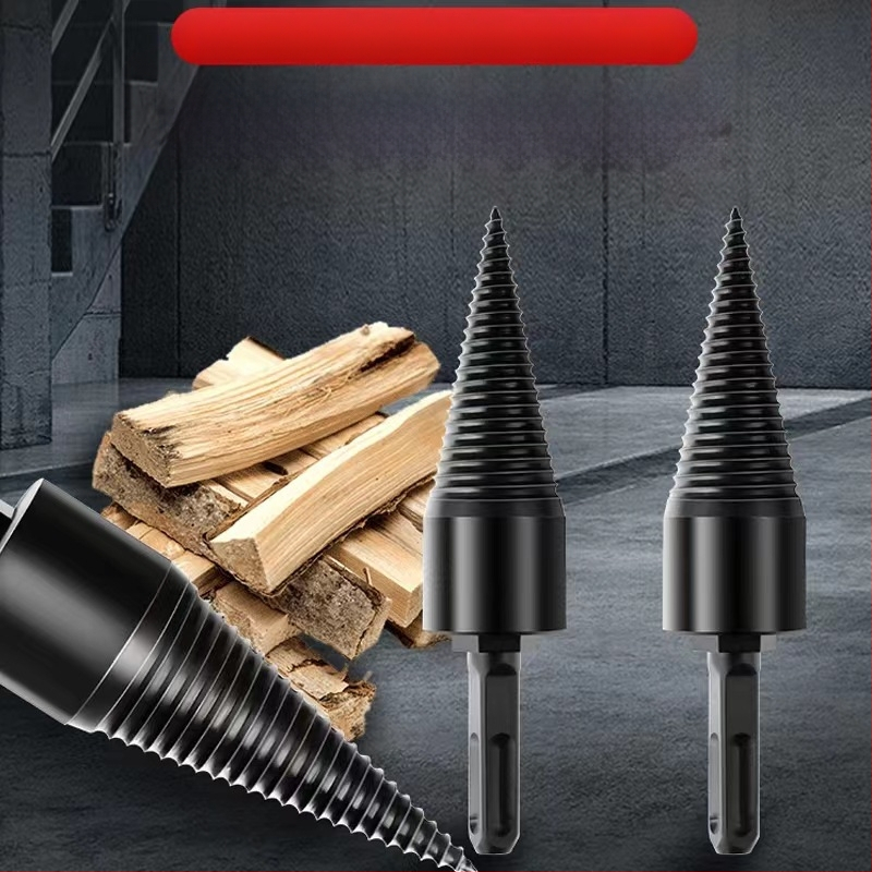 6 darab konusos fúrófarész készlet a fa szétválasztásához, kör- vagy hatszögletű/négyzet alakú szárakkal faipari