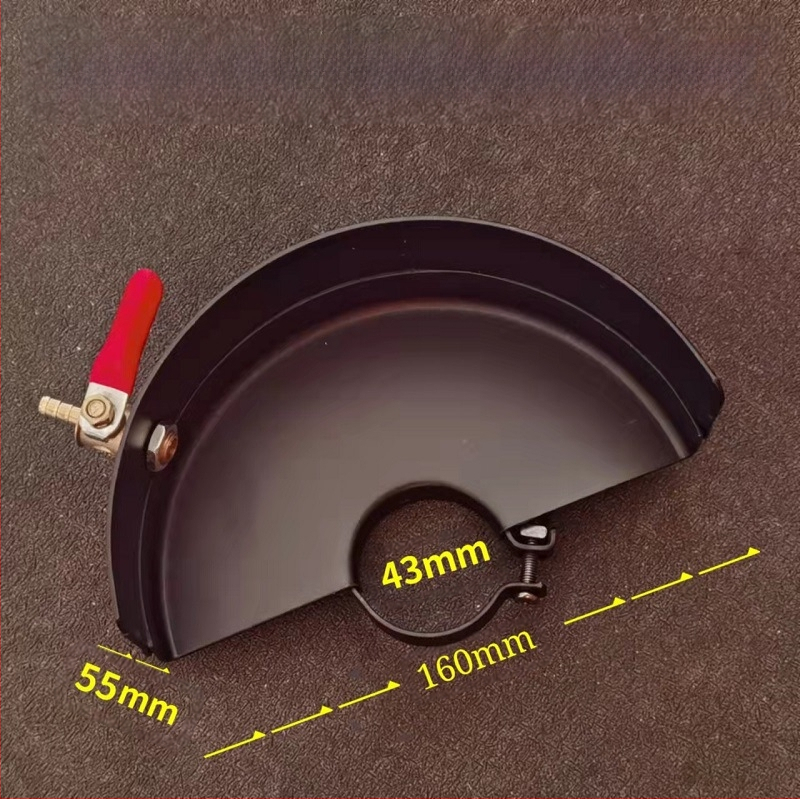 Кожух за прах за ъглошлайф типове 125/150, воден капак за прорези в стената – двучастен дизайн