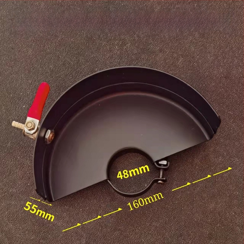 Кожух за прах за ъглошлайф типове 125/150, воден капак за прорези в стената – двучастен дизайн