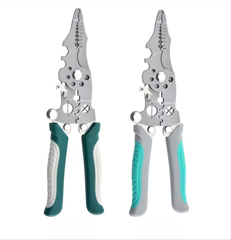 Sklopive kliješta za skidanje izolacije žica, višefunkcionalna, industrijskog ranga, težina 0,193 kg