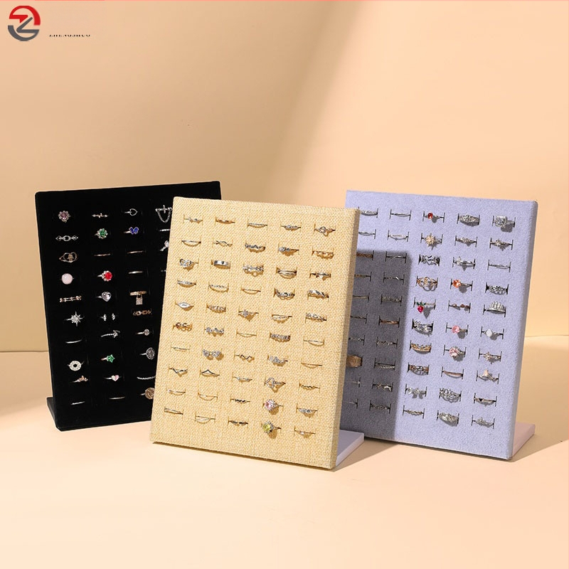 Държач за обици за витрина, тип L, пластмасов, с гъбено покритие, еднослоен, процес на пробиване