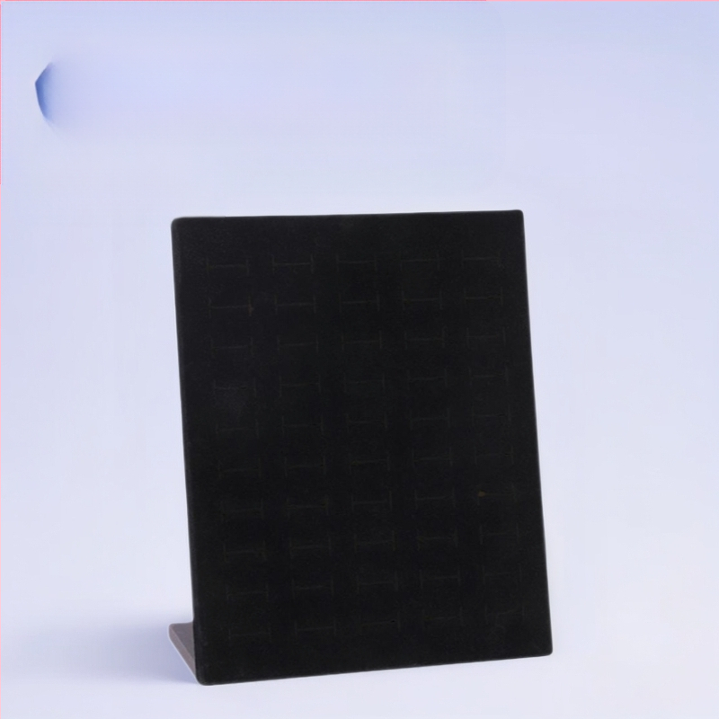 Държач за обици за витрина, тип L, пластмасов, с гъбено покритие, еднослоен, процес на пробиване