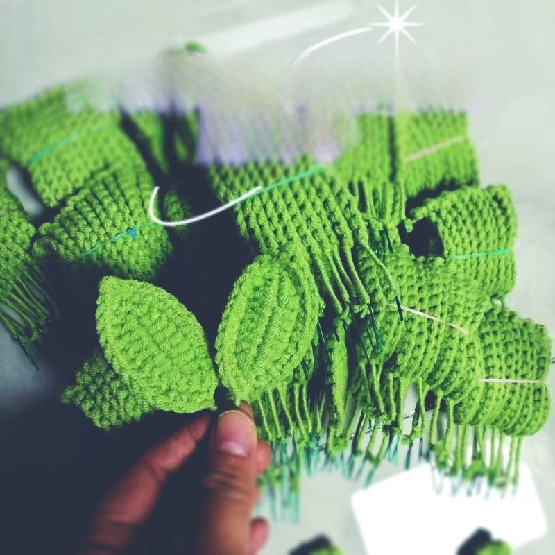 Υφαντό νήμα φύλλου ηλίανθου - χειροποίητα φύλλα, ημιέτοιμα κομμάτια πλέξης, μπουκέτο τριαντάφυλλα; Μάρκα: Άλλο; 3C Κατηγορία: Παιχνίδια 14+; Ηλικία: 61+