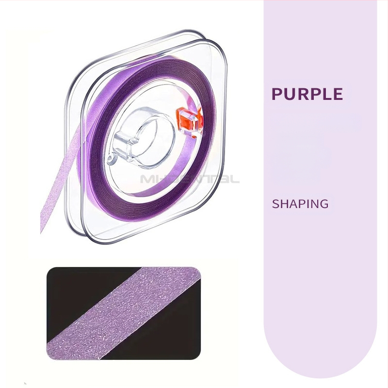 MEHO zobu pulēšanas lente – pieaugušajiem, rupja–vidēja–smalka graudēšana, neto svars 9,5 g, izcelsme Guangdong