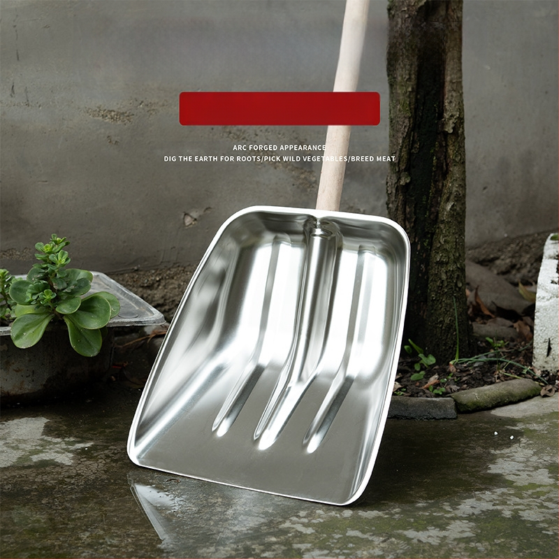 Ekstra storas nerūdijančio plieno kastuvas — sniegui ir žemės ūkio naudojimui; lauko įrankis; Prekės ženklas: Comprehensive transmission