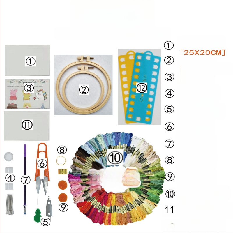 Σετ κεντήματος με σταυροβελονιάς με πολυεστερικές κλωστές, μοτίβο με γράμματα, για αρχάριους, γλυκό στυλ (Υλικό: Πολυεστέρας; Τύπος κεντήματος: Σταυροβελονιά; Στυλ: Γλυκό; Κατηγορία: Άλλο)