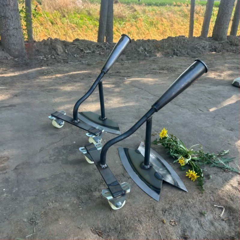 Rattaidestega umbrohuhooldusriist, esileidmise ja tagant tõmbe mehhanism, käsitsi umbrohutõrje lab, õõnes disain, sobib maisile ja köögiviljadele