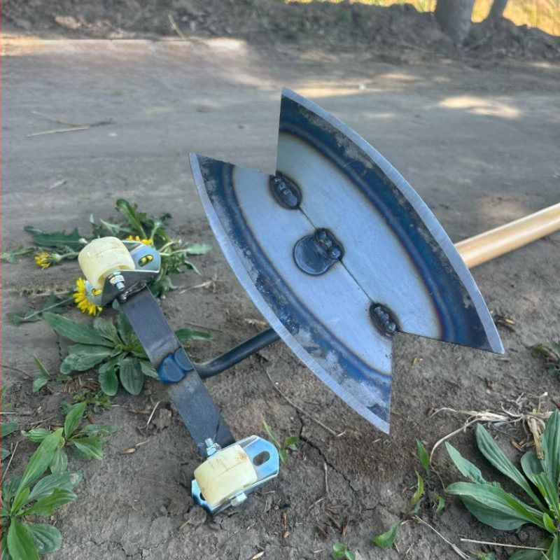 Rattaidestega umbrohuhooldusriist, esileidmise ja tagant tõmbe mehhanism, käsitsi umbrohutõrje lab, õõnes disain, sobib maisile ja köögiviljadele