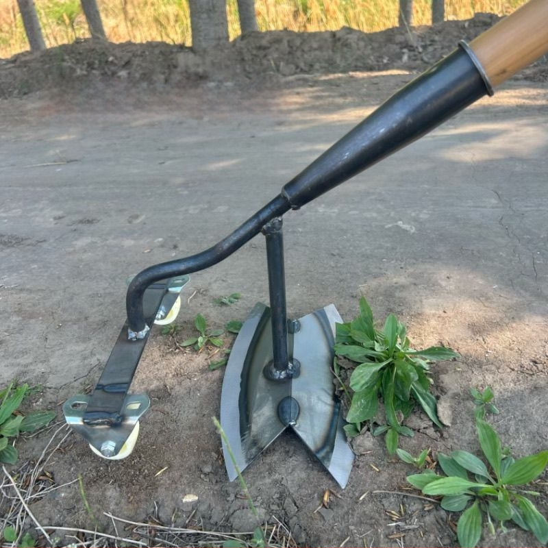 Rattaidestega umbrohuhooldusriist, esileidmise ja tagant tõmbe mehhanism, käsitsi umbrohutõrje lab, õõnes disain, sobib maisile ja köögiviljadele