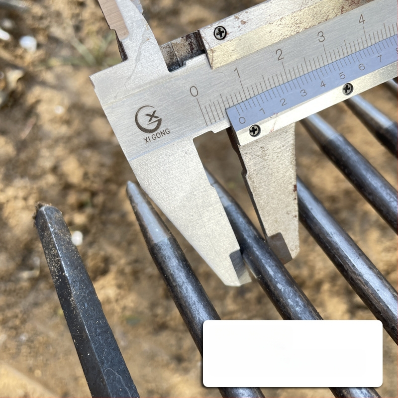 Plieninė grėblė sodo su tankiais dantimis žemės atpalaidavimui – suvirinta žemės ūkio priemonė