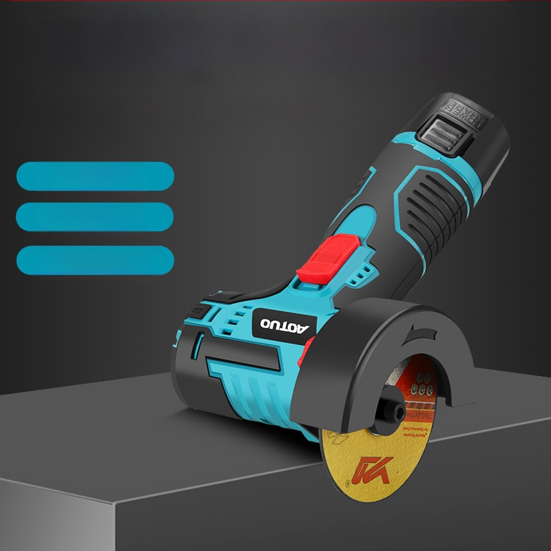 Безжичен ъглошлайф с литиева батерия – за рязане и шлайфане, 220V, тегло 1,6 кг, комплект аксесоари