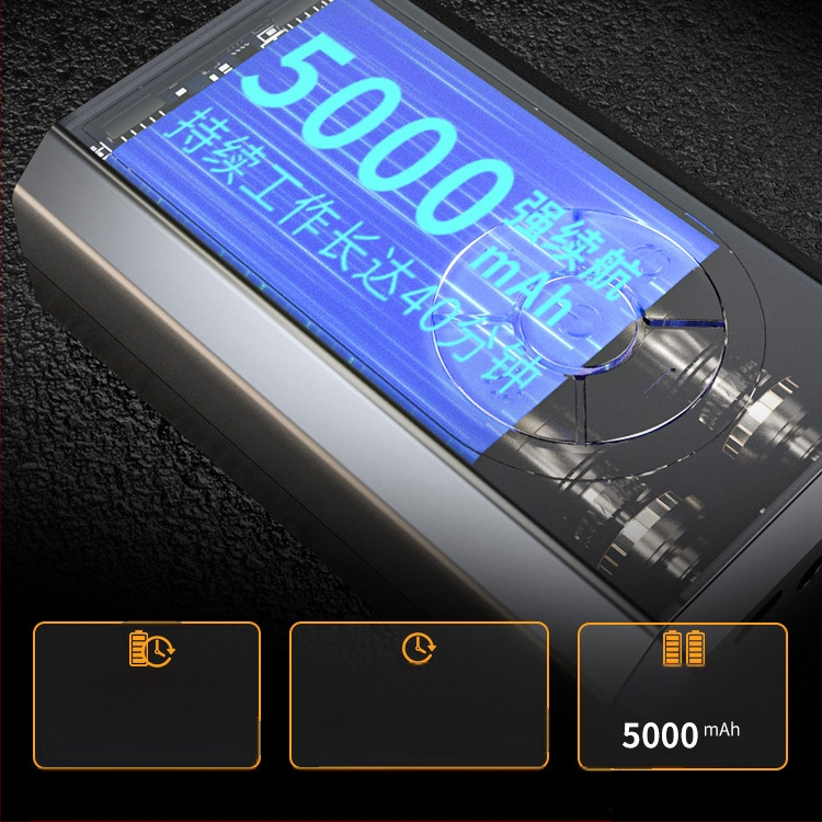 Nešiojama automobilių oro pompa su padangų slėgio matuokliu, 12V, 120W, 30 L/min, skaitmeninis ekranas