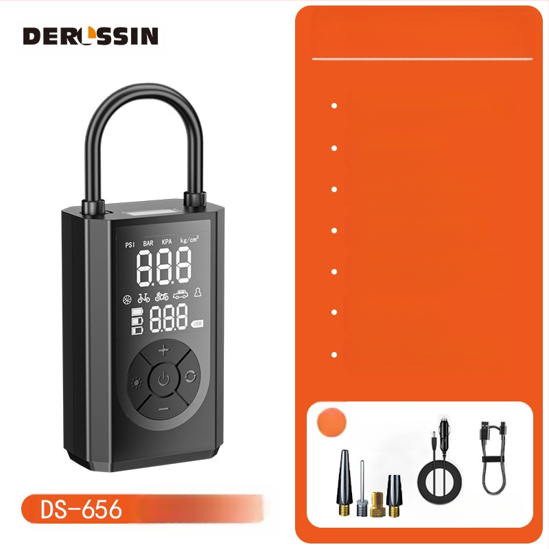 Nešiojama automobilių oro pompa su padangų slėgio matuokliu, 12V, 120W, 30 L/min, skaitmeninis ekranas