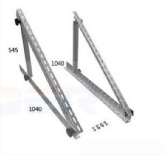 Aliuminio lydinio trikampis laikiklis saulės panelėms su daug skylučių, skirtas RV/jachtos stogui | Modelis SY-ALB-02 | Medžiaga: Aliuminio lydinys | Svoris: 3,2 kg