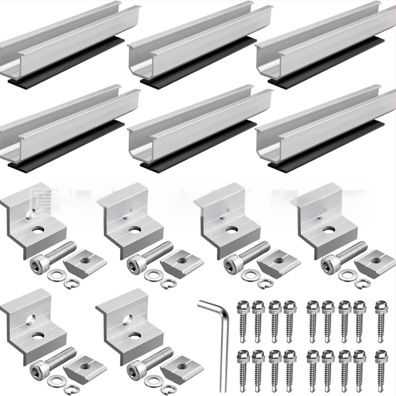 U formos vedimo bėgis, 6 dalių rinkinys, aliuminio lydinys, modelis ING-SUR-6-piece, anodizuotas