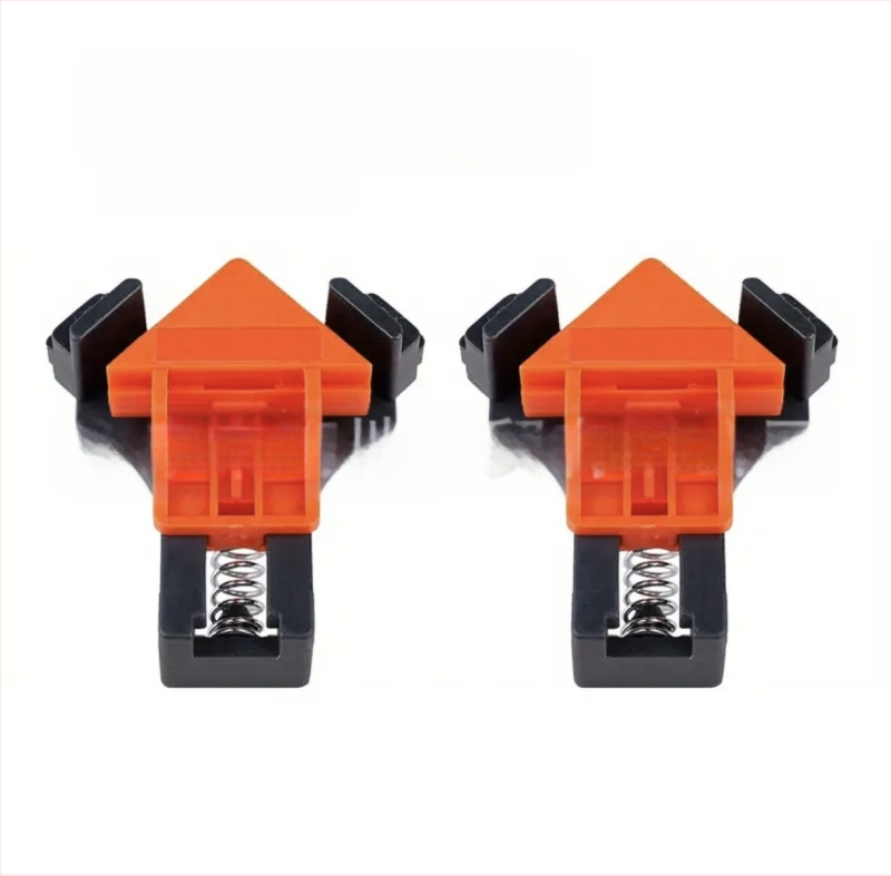 Medžio darbams stačiakampis spaustukas, 90°, reguliuojamas fiksatorius, ABS/PP medžiaga