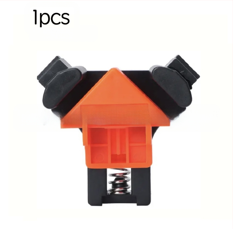 Medžio darbams stačiakampis spaustukas, 90°, reguliuojamas fiksatorius, ABS/PP medžiaga