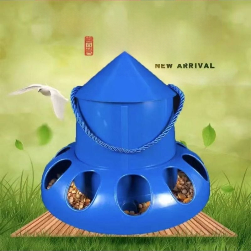 Antiszivárgó madáretető – versenyló galambok, csirkék, kacsák és fogoly számára – etetőtál és ételdoboz