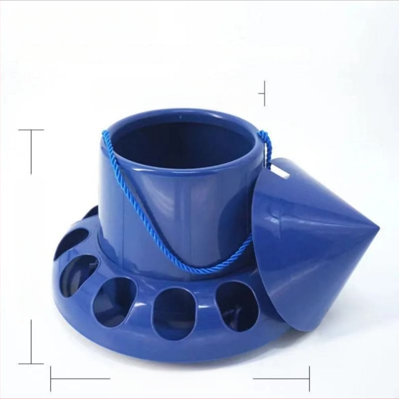 Antiszivárgó madáretető – versenyló galambok, csirkék, kacsák és fogoly számára – etetőtál és ételdoboz