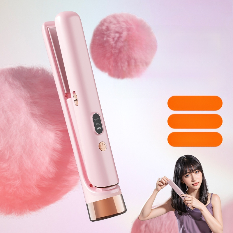 Διπλής χρήσης USB επαναφορτιζόμενος ισιωτή μαλλιών και σίδερο μπούκλας, 220V, 25W, 300 g, Μοντέλο 001