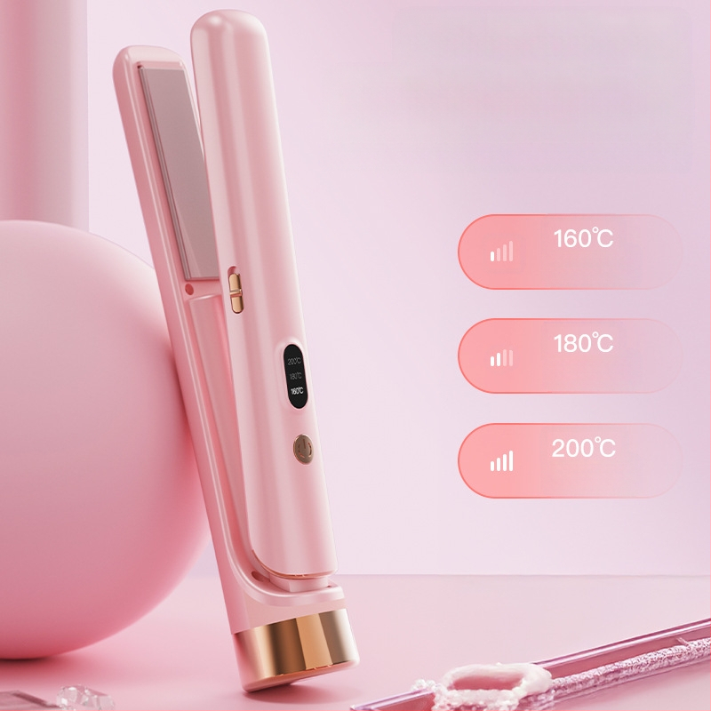 Διπλής χρήσης USB επαναφορτιζόμενος ισιωτή μαλλιών και σίδερο μπούκλας, 220V, 25W, 300 g, Μοντέλο 001