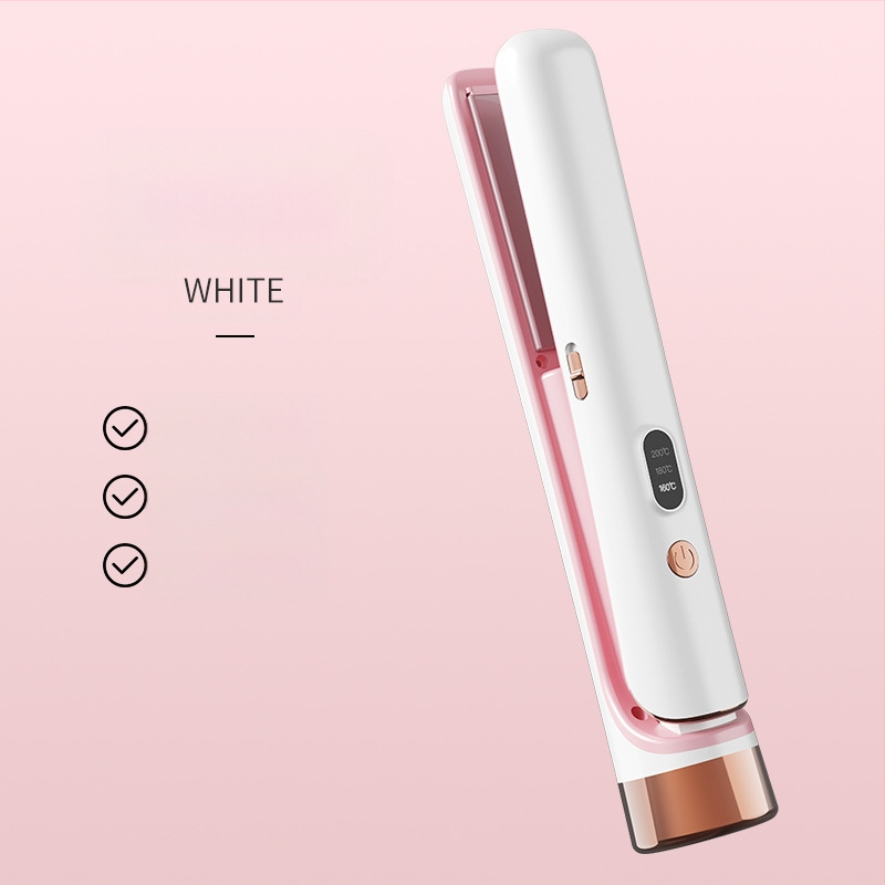 Διπλής χρήσης USB επαναφορτιζόμενος ισιωτή μαλλιών και σίδερο μπούκλας, 220V, 25W, 300 g, Μοντέλο 001