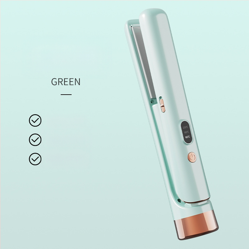 Διπλής χρήσης USB επαναφορτιζόμενος ισιωτή μαλλιών και σίδερο μπούκλας, 220V, 25W, 300 g, Μοντέλο 001