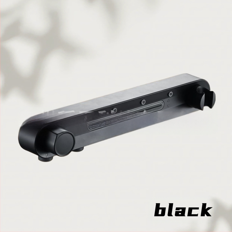 Rankinis dušo komplektas su laikikliu | funkcijos: purškimas, masažas, grožis, burbulai, lietus | Medžiaga: plastikas; Stilius: modernus; Montavimas: prie sienos be gręžimo