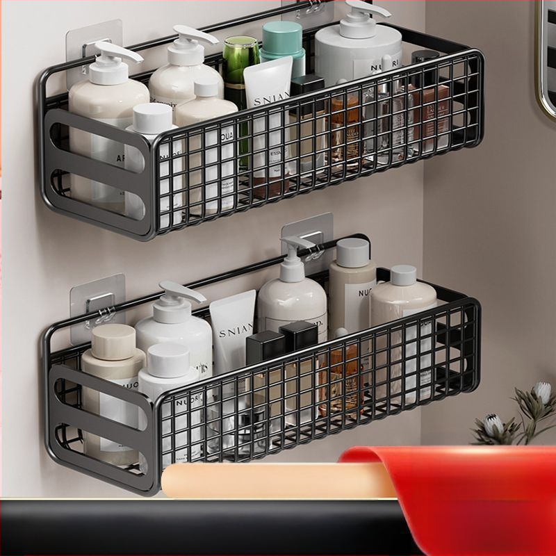 Sieninis plieninis laikymo laikiklis vonios kambariui ir virtuvei, 1 lentyna, paprastas ir šiuolaikiškas stilius, be gręžimo