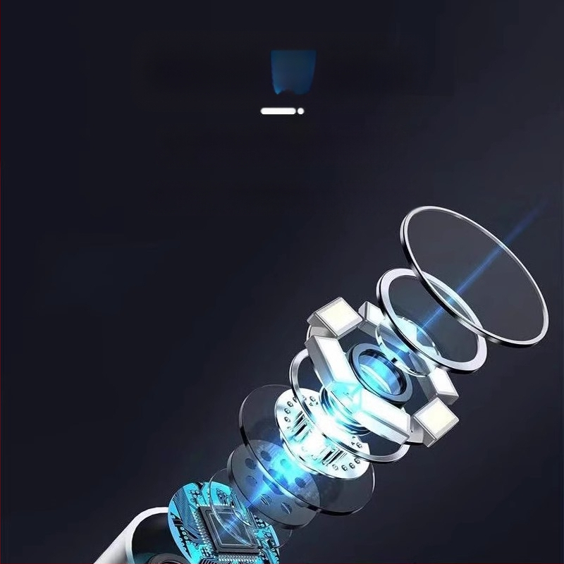 Οπτικό ενδοσκόπιο αυτιού με πολυλειτουργικό σετ κουταλιών αυτιών (παιδικά και φωτιζόμενα), ABS πλαστικό, οθόνη Ultra HD, για φροντίδα κατοικίδιων