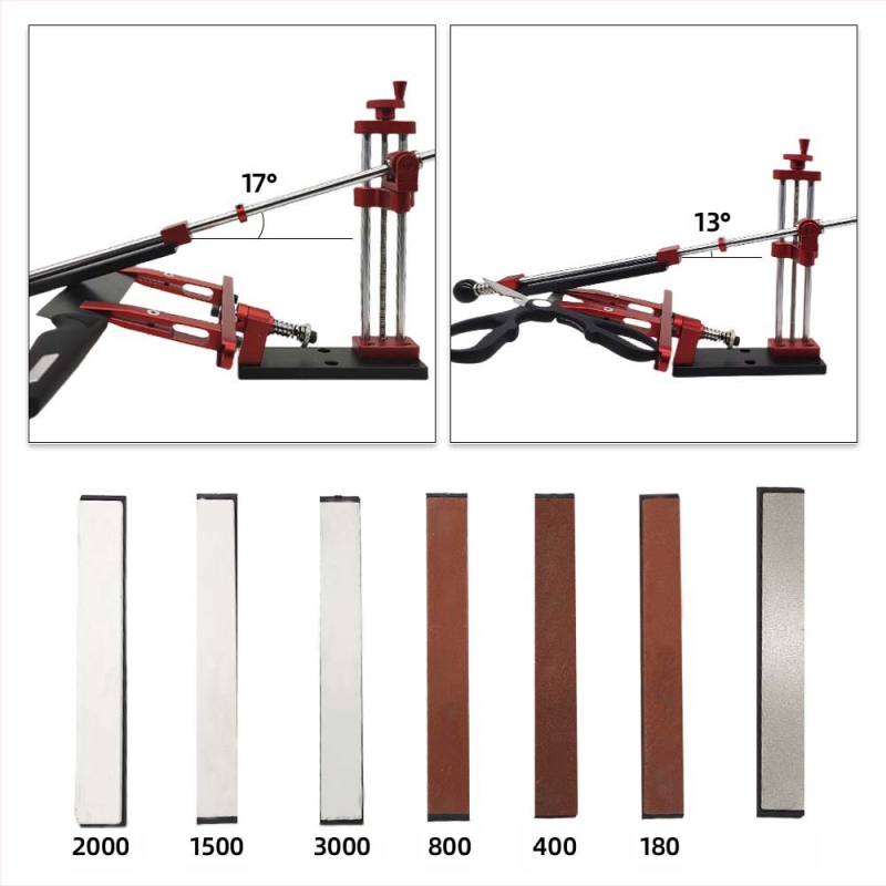 Заточващ инструмент за ножове с фиксиран ъгъл от алуминиева сплав, регулируем и обратим — професионален заточител Tetmu Machinery