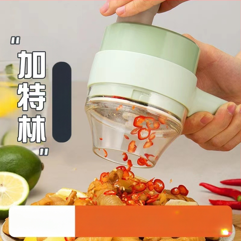 Гатлинг електрически ръчен кухненски робот за зеленчуци и чесън, мултифункционален, капацитет 1–3 л, ≤36 V, 10000–19999 об./мин, 2 остриета, напълно автоматичен