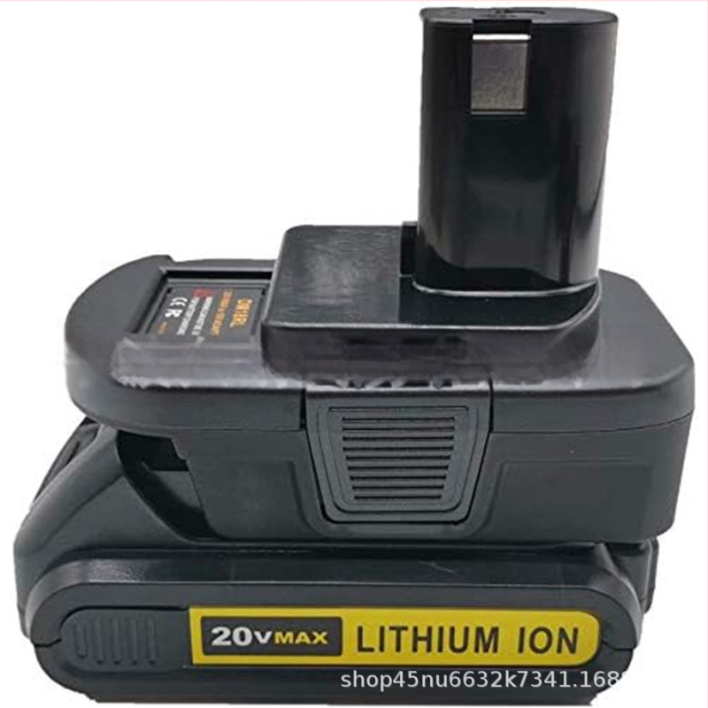 DM18RL USB akumuliatoriaus adapteris 20V/18V Li-ion baterijoms DeWalt/Milwaukee, USB išvestis įkrovimui iPhone 15/16