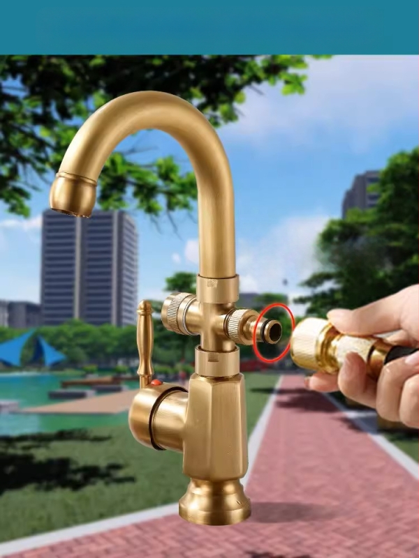 Kültéri kertcsap – Antik sorozat (sárgaréz, kerámiás patron, működési hőmérséklet 0–80°C)