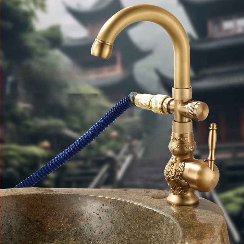 Kültéri kertcsap – Antik sorozat (sárgaréz, kerámiás patron, működési hőmérséklet 0–80°C)