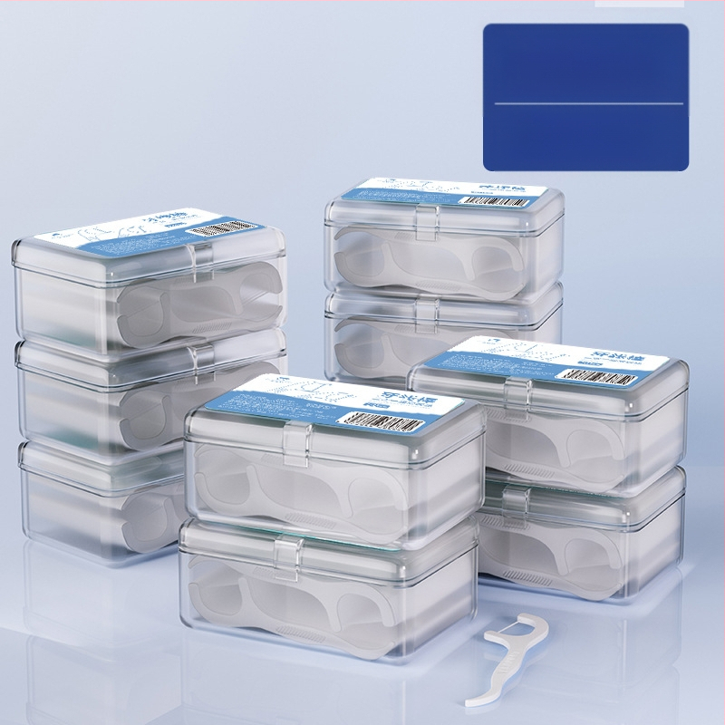 Vienkartinė plastikinė dantų siūlo lazdelė, 50-80 vnt, Six Little Ones