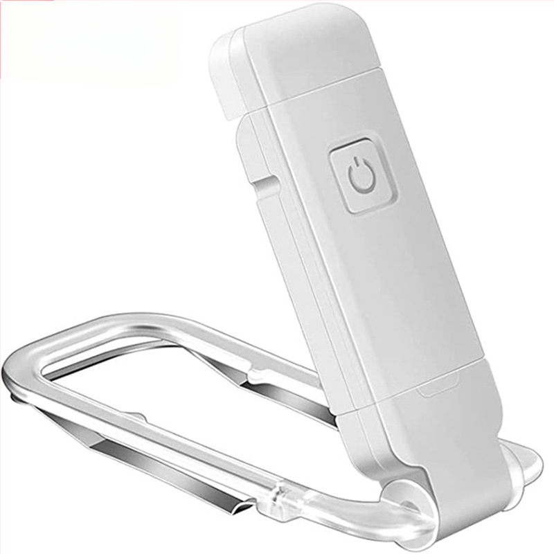 Csipeszes USB olvasólámpa, összecsukható asztali lámpa fehér fénnyel, szemvédelmezés, műanyag árnyékoló