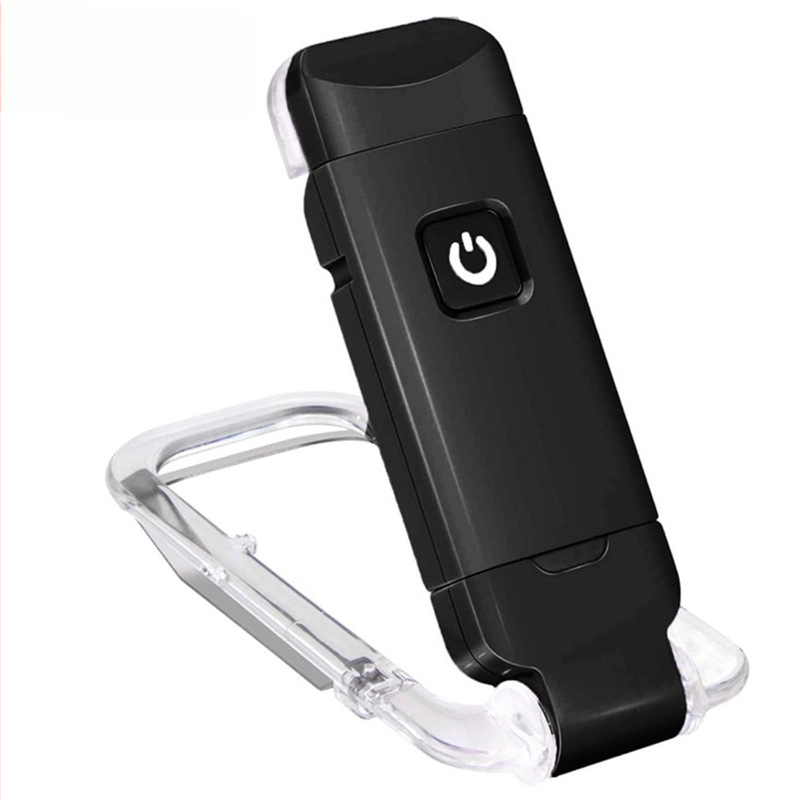 Csipeszes USB olvasólámpa, összecsukható asztali lámpa fehér fénnyel, szemvédelmezés, műanyag árnyékoló