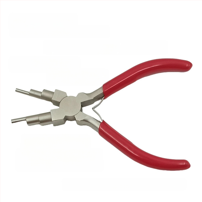 Clește multifuncțional cu capete 3- și 6-segmente, mâner din nylon, răsucire și modelare; anticoroziv, greutate 0.55, stil german