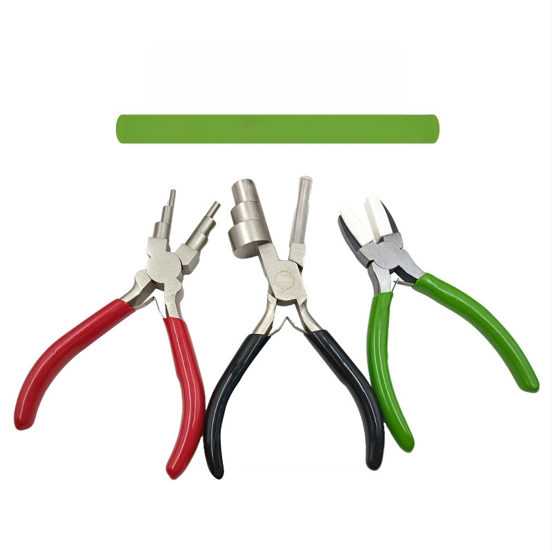 Clește multifuncțional cu capete 3- și 6-segmente, mâner din nylon, răsucire și modelare; anticoroziv, greutate 0.55, stil german