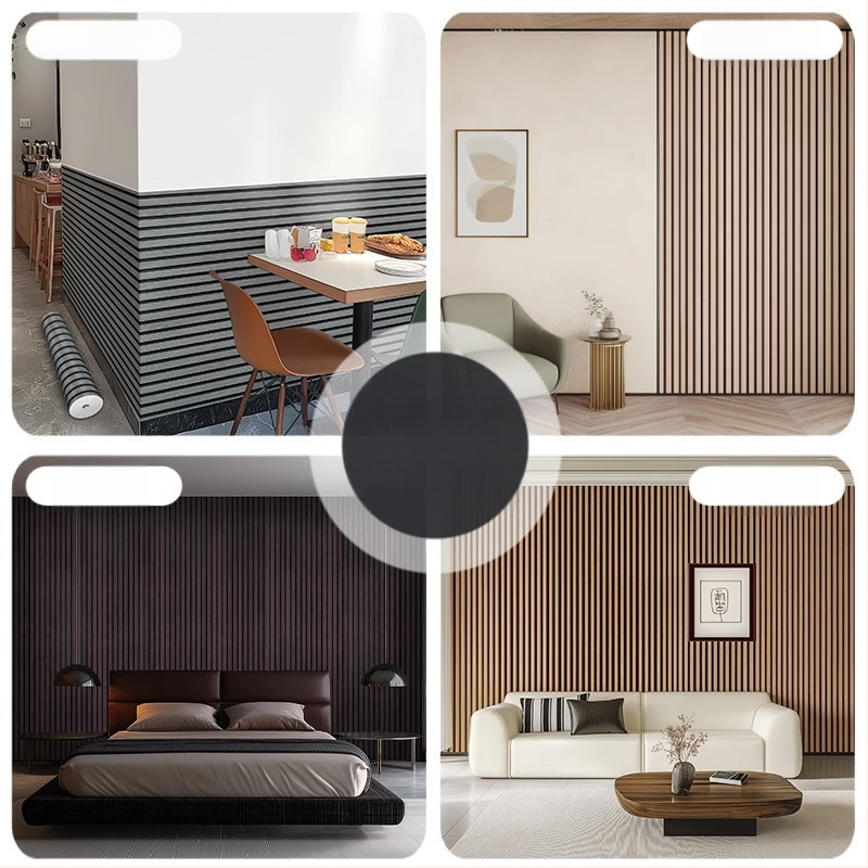 Lipnios vandeniui atsparios sienų plokštės svetainei – dekoratyviniai sienų paneliai, imituojantys aliuminio-plastiko plokštes