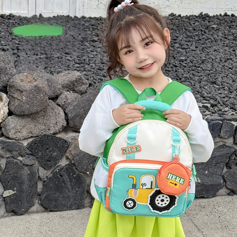 Óvodai hátizsák, uniszex, geometriai mintával, Oxford-anyagból, lélegző és kopásálló, poliészter bélés