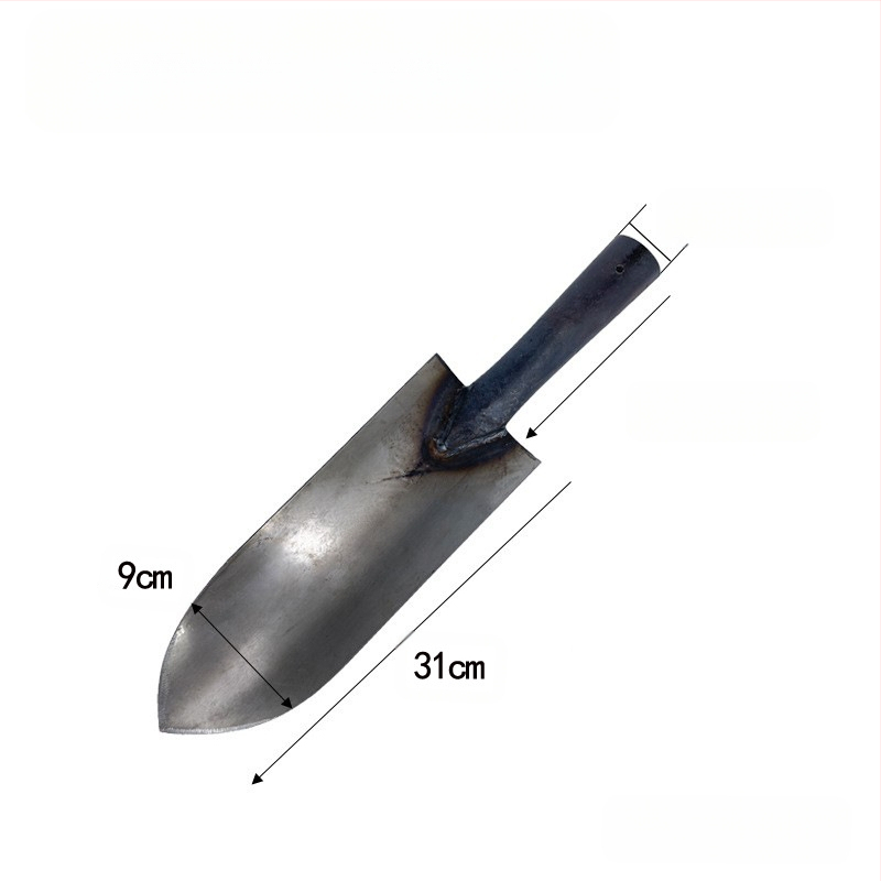 Ūkinė kastuvė su kvadratine mentele, medinė rankena, vidutinio anglies plieno korpusas, modelis 3833