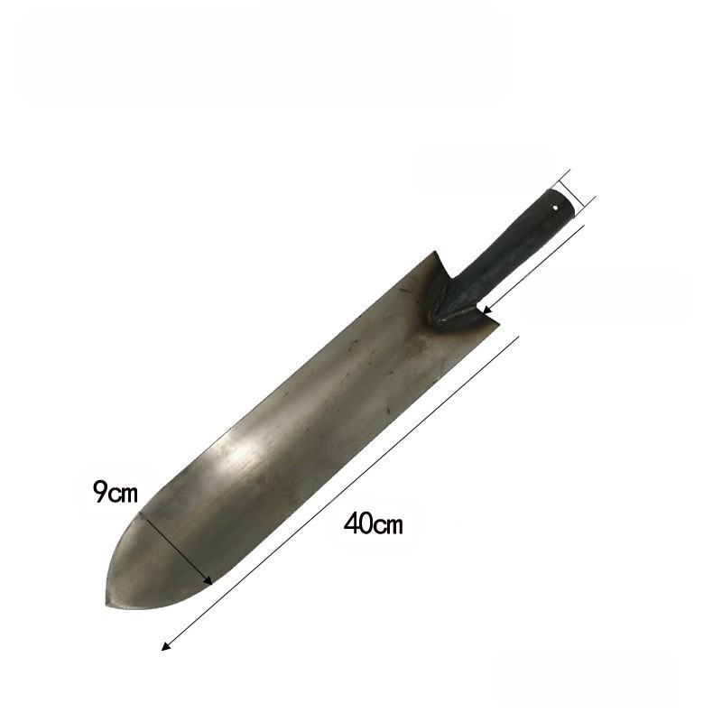 Ūkinė kastuvė su kvadratine mentele, medinė rankena, vidutinio anglies plieno korpusas, modelis 3833